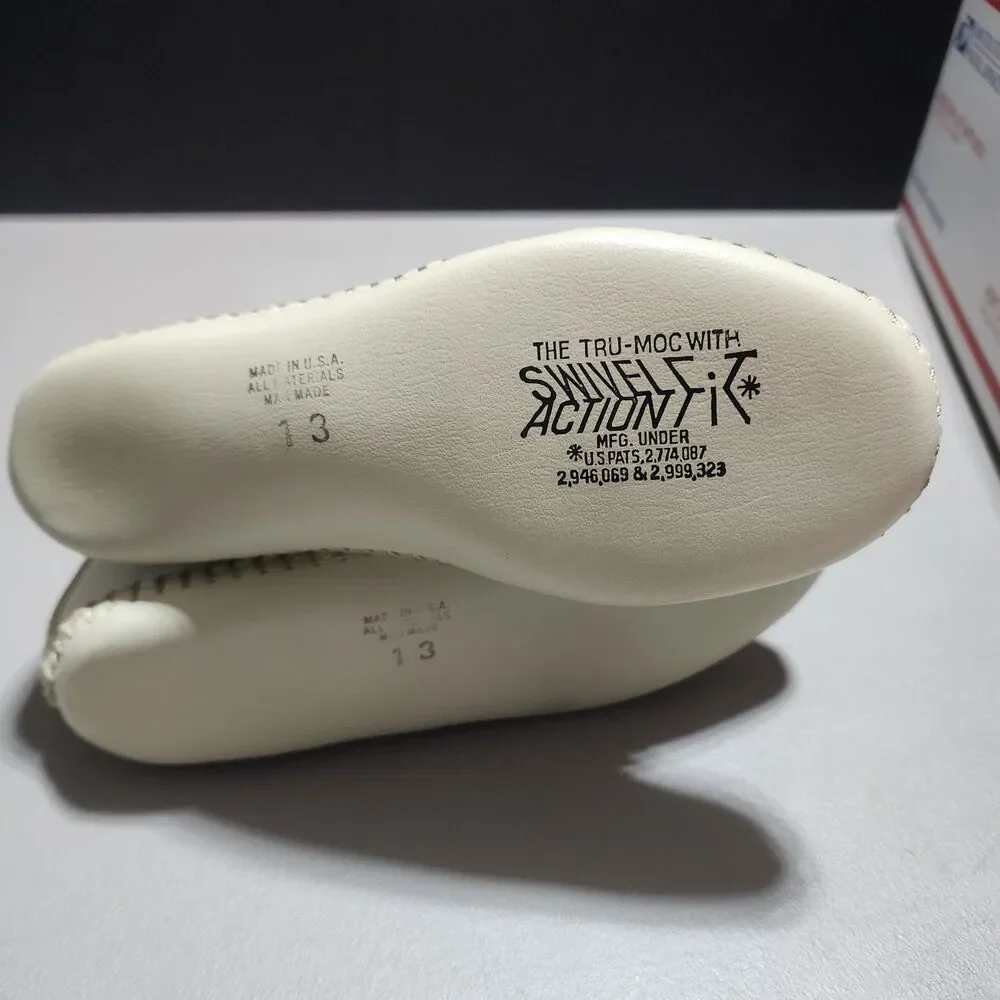 Mason Shoe The Tru-Moc w/ Swivele Action VTG 60s Kids Moccasins Size 13 NEW